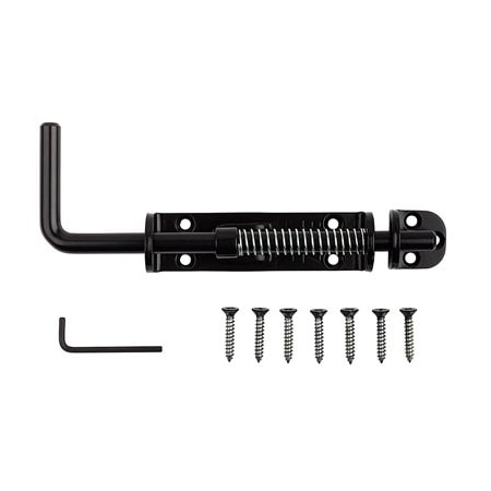 NATIONAL MFG/SPECTRUM BRANDS HHI Blk Hd Spr Slide Bolt N109-214